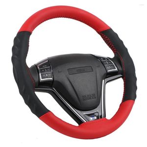 Steering Wheel Covers Car Cover 3D Non-slip Artificial Leather Braid For Universal Auto Wrap With Needle Thread