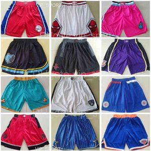 Pantaloncini da corsa Pantaloncini da pallacanestro della squadra Abbigliamento sportivo Senza tasca Pantaloni corti della tuta Pant Bck Bianco Rosso Viola Uomo Taglia S M L XL XXL