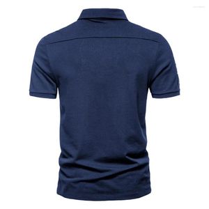 Men's Polos Soft Casual Anti-pilling Friendly To Skin Summer Tops Camping Clothing