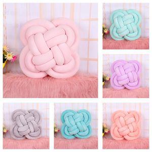 Pillow Super Soft Knot Ball Hand-woven Square Bedding Pillows Throw PP Cotton Stuffed Home Sofa Decor Plush S