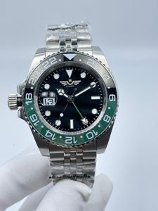 Новый стиль Часы для левшей 40 мм GMT 126720 126720VTNR Керамический механизм Jubilee Oyster 2813 Механические автоматические мужские часы Мужские наручные часы