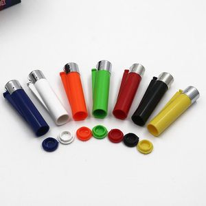 丸いプラスチックピルケースライターシェイプスタッシュ喫煙ツールセキュリティ転換を隠すポケットシークレットセーフキャッシュジュエリーボックス缶複数の色