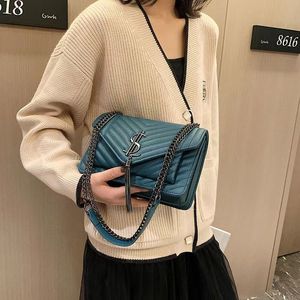 Women's Bag Fashion Small Fragrant Style Lingge Chain Shoulder Crossbody Messenger handbags Female Bags