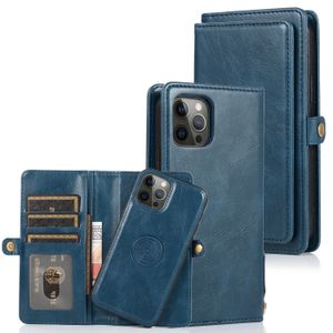 PU Leather Card Card Bag Wallet Wallet for iPhone 14 Pro Max 13 12 11 XR XS X 8 7 Plus Swockproof 2 in 1 Flip Cards Slots Cover Cover Funda