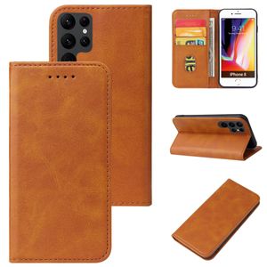Magnetic Flip Leather Cases For Samsung Galaxy S24 Ultra S23 FE S22 S21 S20 Plus Note 20Ultra 20 A55 A35 A25 A54 A34 A24 A14 A73 A53 A33 A13 Wallet Card Phone Case