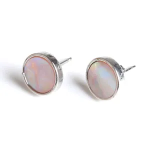 Nuovi orecchini a guscio ABalone Silver Abalone Round Pearl Personalizzazione Fashi