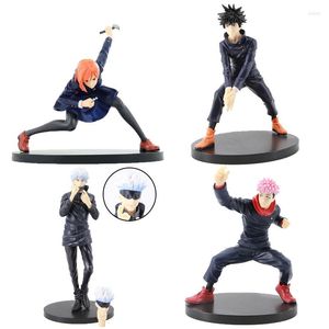 Interior Decorations Jujutsu Kaisen Car Doll Decoration Change Head PVC Action Figures Itadori Yuji Figure Collectible Toy Accessories