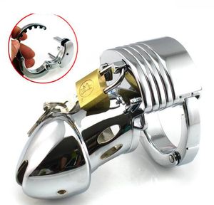 Sex toy massagers Adjustable Male Chastity Cage Stainless Steel cock Cage Penis Device Bondage BDSM Fetish JJD2357