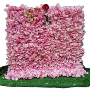 Dekoracyjne kwiaty Spr Wesela imprezę Jedwabny panel z hortensją i różą sztuczną ścianę kwiatową
