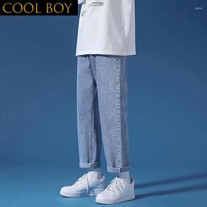 J GIRLS Men's Classic Jeans - Simple Retro Style for Comfortable Leisure and Fashion - Large Size S-5XL - Ulzzang Fashionable Males denim trousers mens with Ankle Length
