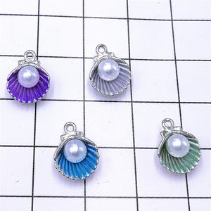 200 pc s veel kleurrijke oesterschalen charme hanger sieraden benodigdheden geschikt voor het maken van oorbellen kettingen tas hanglers keychai267x