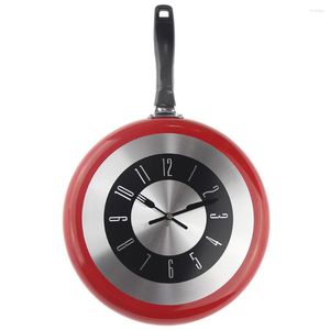 Relógios de parede 12 polegadas Relógio de design moderno cozinha fritar pan metal estilo decoração de casa grande relógio Horloge Murale Wanduhren