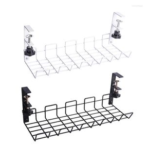 Hooks QX2E under bord förvaring rack kabelhantering magasin skrivbord botten socket hållare hängande linje efterbehandling hemmakontorstråd