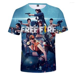 Męskie koszule 2022 Gra mody za darmo koszulka z nadrukiem 3D chłopiec / dziewczyna lato oddychający harajuku męskie ubrania uliczne