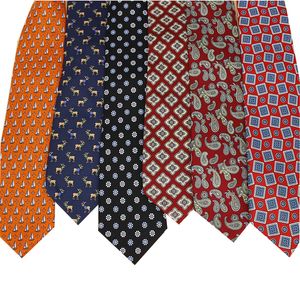 Diseños de moda Classic Silk Men Corra Floral Floral cm Rojo impreso corbata Gravata Coritos de gravata