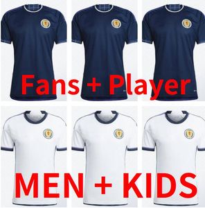 22 Nationaal Team Schotland voetbaljersey blanco John McGinn Scott McTominay Andy Robertson Fraser Adams Hanley Dykes McGregor Woman Men Kids Kit voetbal shirt