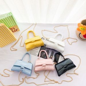 Brief drucken Kinder Prinzessin Handtasche Mode Baby Umhängetaschen Kette Taschen Mini Geldbörse