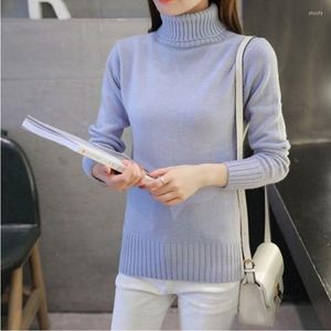 Frauenpullover Basic Turtleneck Slim Pullovers Frauen Herbst Winter Casual Long Sleeve Clothes Chic Jumpers Top 8 Farben L77