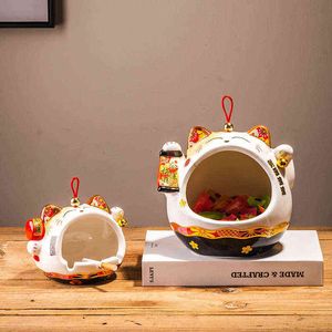 Decorative Objects Figurines Multifunction Cat Decoration Home Decor Rustic Home Decor Kawaii Room Decor Ceramic Cat Ornaments Room Decoration For Home T220902