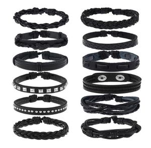 Män kvinna kohud armband diy pärlsträngar cupids pil hip hop kombination kostym armband 12stylar/1set