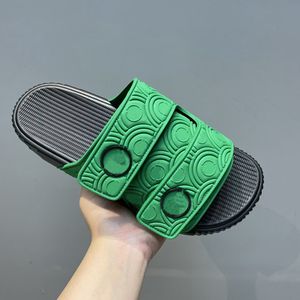 Summer designer women's slippers concave convex lines green environmental protection packaging fashion beach shoes 35-43