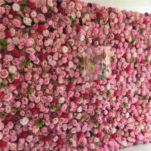 装飾的な花Spr China Supplies WeddingArchセンターピースブーケは植物の人工緑の壁を去る