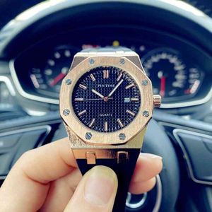 Lyxiga män mekanisk klocka Big Dial TD College Studenter Business Luminous Atmosphere Non-Mechanical Swiss Es Brand Wristwatch