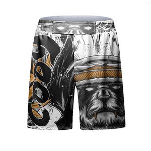 Shorts masculinos Cody Lundin Trainamento de fitness de fitness Roupas panda 3d impressão mma luta kickboxing running juventude