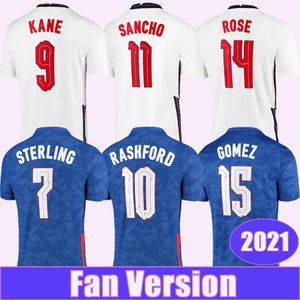 2021ケインラッシュフォードメンズサッカージャージースターリングゴメスサンチョデレマディソントリッピエローズホームアウェイサッカーシャツ