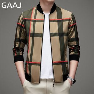 Giacche da uomo GAAJ Marca Uomo Primavera Autunno Moda Giacca a vento Cappotto Abbigliamento Casual Stripes Uomo Outdoor 220905