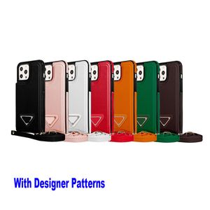 Luxury Pattern Designer Wallet Cases for iPhone 14 Pro Max 14Plus 13Promax 12 11 Women Men Premium Leather Magnetic Wrist Strap Holder Case with Credit Card Slot Cover