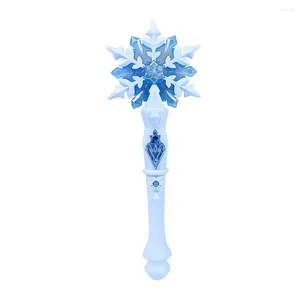 Decorazioni natalizie bacchette Snowflakelightprincess Toys Toys Party Wands Girls Birthday Supply Kids Glow LED Cosplay Costume Fairy Glowing