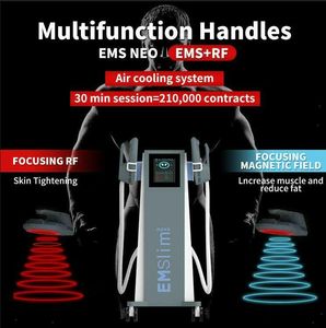 En çok satan EMSLIM RF Makine şekillendirme EMS Kas Stimülatörü Elektromanyetik Yüksek Yoğunluk EMT Gövde ve Kollar Güzellik Ekipmanları 2 veya 4 Kulp aynı anda çalışabilir