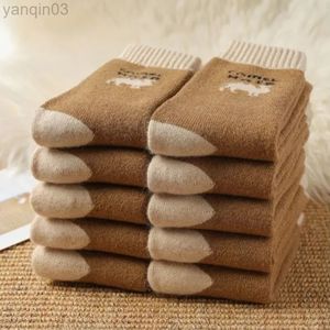 Athletic Socks 2Pairs Men and Women Winter Thicked Warm Terry Warm Camel Hair Socks Northern Camel Hair Warm Socks L220905