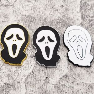 Party Decoration 1PC Car Sticker Halloween Decor Scream Ghost Skull Emblem Auto Badge Motorcycle Decal For Auto Styling