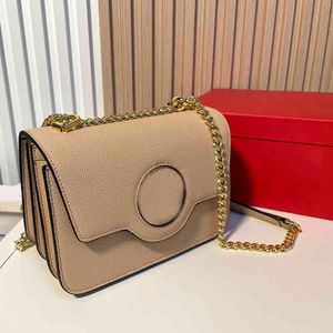 Kreuz Körper Gold Kette Schulter Taschen Frauen Handtasche Leder Luxus Designer Marke Crossbody Weibliche Orgel Geldbörsen 220324