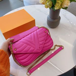 Totes New Woman Designer Bag Twill Wave Shoulder Bags Lady Chain Luxury Handbags Women Fashion Handbag Clutch
