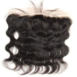 Lace Frontal 13x2 Virgin Brazilian Human Hair Frontals Pre Plucked Body Wave Hair 8-26 Inch Natural Color 10-24inch