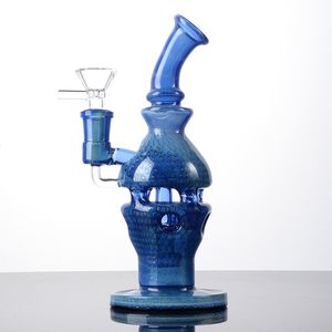 Förpackar unika Faberge Fab Egg Bong Hookahs duschhuvud percolator Heady Glass Oil Dab Rigs 14mm Joint Water Pipes Thick Reting Bongs