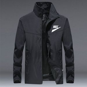 2023 primavera e outono logotipo da marca jaquetas pretas moda masculina casual cor sólida fino ajuste jaqueta bomber casaco esportivo masculino plus size M-4XL