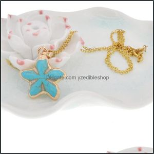 Pendant Necklaces Gold Sier Plated Star Shape Nature Druzy White Quartz Gem Stone Pendant Natural Necklaces Pendants D Dhseller2010 Dhds5