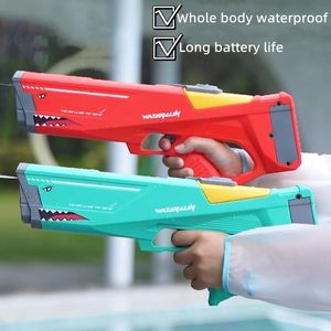 ألعاب Gun Toys Shark Electric Water Gun تلقائي مدافع ماء عالية الضغط للأطفال في الهواء الطلق شاطئ الحفلات حمام السباحة الأطفال البالغين 220905