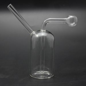 Mini Glass Oil Burner Narghilè Glass Bubbler con Downstem Dab Rigs