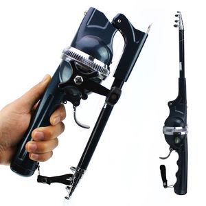 Wholesale rod reel line resale online - 1Set Portable Folding Fishing Rod Telescopic Stainless Steel Fly Fishing Poles with Reel Line Travel Folding Mini Rod for Fish248T