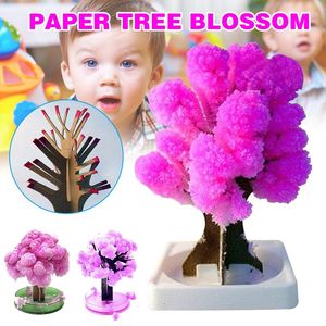 Decorazioni natalizie 1/2 pezzi magici alberi di cristallo giapponese Sakura albero di carta alberi di cristallo per bambini giocattolo fai da te NDS