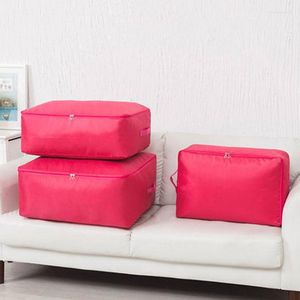 Storage Bags Plain Color Quilt Bag Closet Sweater Packing Organizer Clothes Container Clothing For Household Box