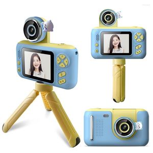 デジタルカメラ2.4インチIPSカラースクリーンキッズキッズカメラ教育おもちゃミニポグラフィーツールカムコーダーバースデープレゼント