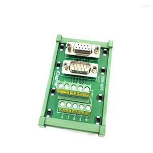 Cabos de computador DB9 MG22 Cabeça dupla Solda-livre Terminal Block Relay Module Frame DR9 Porto serial Macho e fêmea Adaptador Board