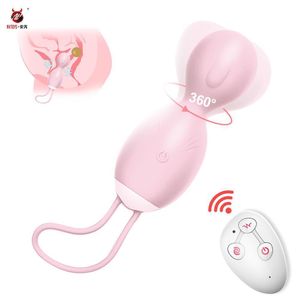 Produkty kosmetyczne obracające i wibrujące Ball Kegel Bezprzewodowe zdalne zaciskanie pochwy Maszyna ćwiczeń USB ładowalne wibrator Seksowne zabawki dla kobiet