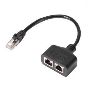 Компьютерные кабели RJ45 Ethernet Network Расширение Splitter PC Интернет от 1 до 2 разъема разъема разъем